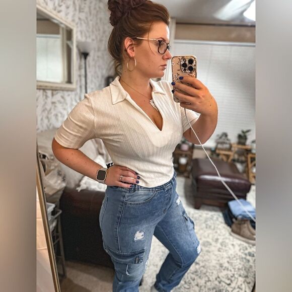 SHEIN cargo jogger style jeans - Picture 6 of 7